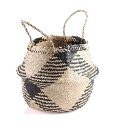 koszyk-z-trawy-morskiej-z-uchwytami-32x32x30-40-cm