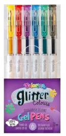 colorino-dlugopisy-zelowe-brokat-6-kolorow-80912
