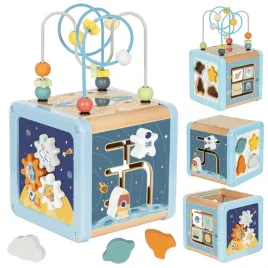 drewniana-kostka-aktywnosci-kosmos-sorter-labirynt-dla-dzieci-tooky-toy