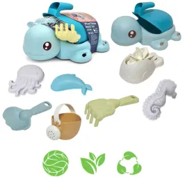 zestaw-2w1-do-piasku-i-wanny-zolwik-8-el-biodegradowalny-woopie-green