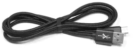 extreme-czarny-pleciony-przewod-usb-na-typ-c-120cm