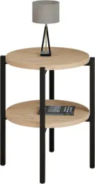 stolik-nocny-okragly-loft-z-polka-35x35x46-cm-metalowy-czarny