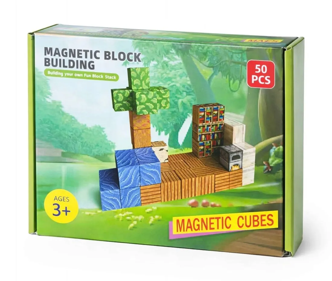 klocki-magnetyczne-50-elementow-3d-2-figurki-stan-nowy