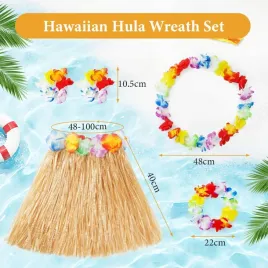 5x-akcesoria-hawajskie-zestaw-tropikalny-spodnica-40cm-wiazki-kwiatowe