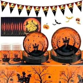 zestaw-16x-papierowe-naczynia-imprezowe-dekoracja-stolu-halloween-impreza