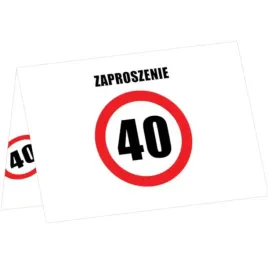 zaproszenia-urodziny-40-traffic-birthday-congee-6-szt