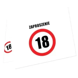 zaproszenia-urodziny-18-traffic-birthday-congee-6-szt