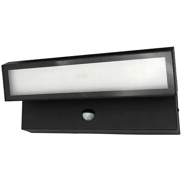 LAMPA NAD GARAŻ LED 27W czujnik ruchu PIR kinkiet zewnętrzny elewacyjny