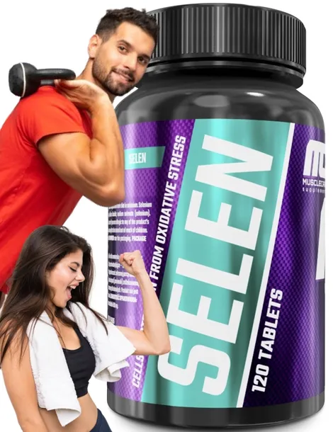 SELEN stawy kości ODPORNOŚĆ tarczyca serce Muscle Care Selen 120 caps.
