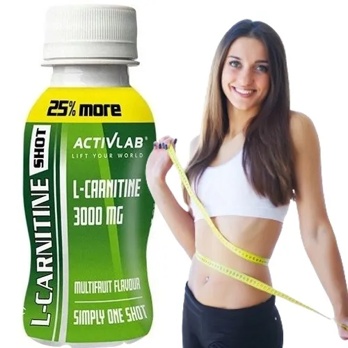 L-KARNITYNA spalacz tłuszczu NA ODCHUDZANIE Activlab L-Carnitine Shot 80ml