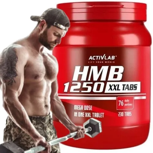 HMB wzrost masy mięśniowej REGENERACJA Activlab HMB 1250 XXL Tabs 120 tabl.