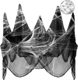 czarna-siatka-material-ozdobny-halloween-wystroj-ozdoba-rekwizyt-pajeczyna