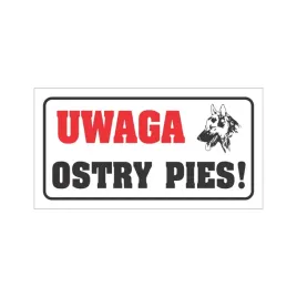 tabliczka-uwaga-ostry-pies-12x24-cm