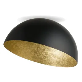 kuchenna-lampa-sufitowa-sfera-asymetryczna-czarna-zlota