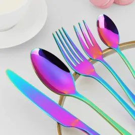 bewos-zestaw-sztuccow-teczowych-dla-6-osob-30-elementow-stal-nierdzewna