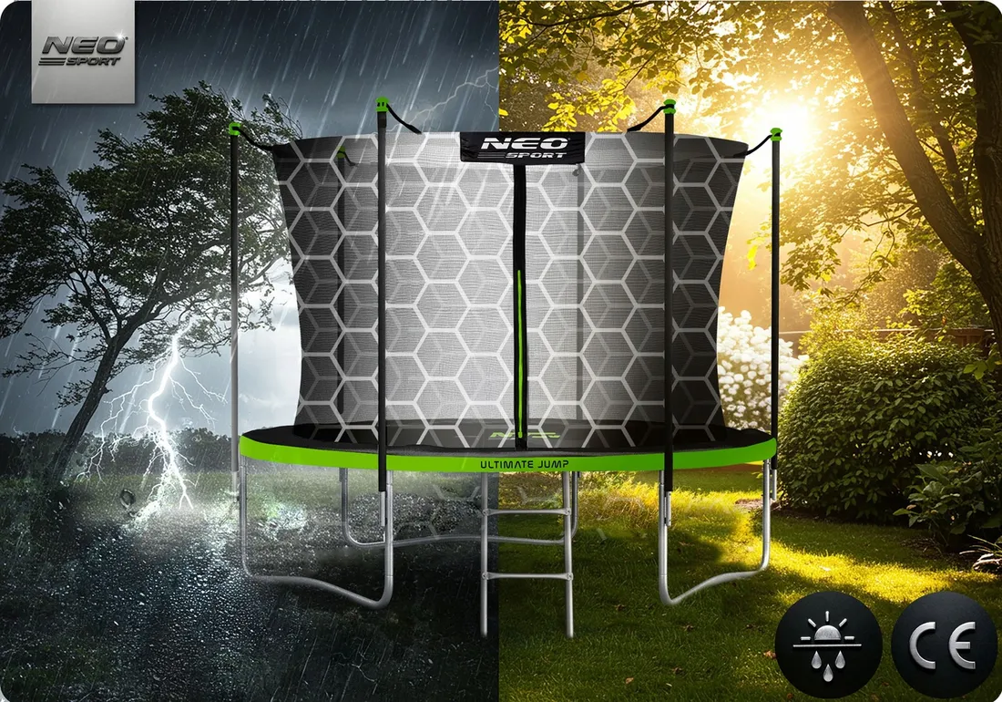 trampolina-ogrodowa-dla-dzieci-312cm-10ft-drabinka-siatka-wewnetrzna