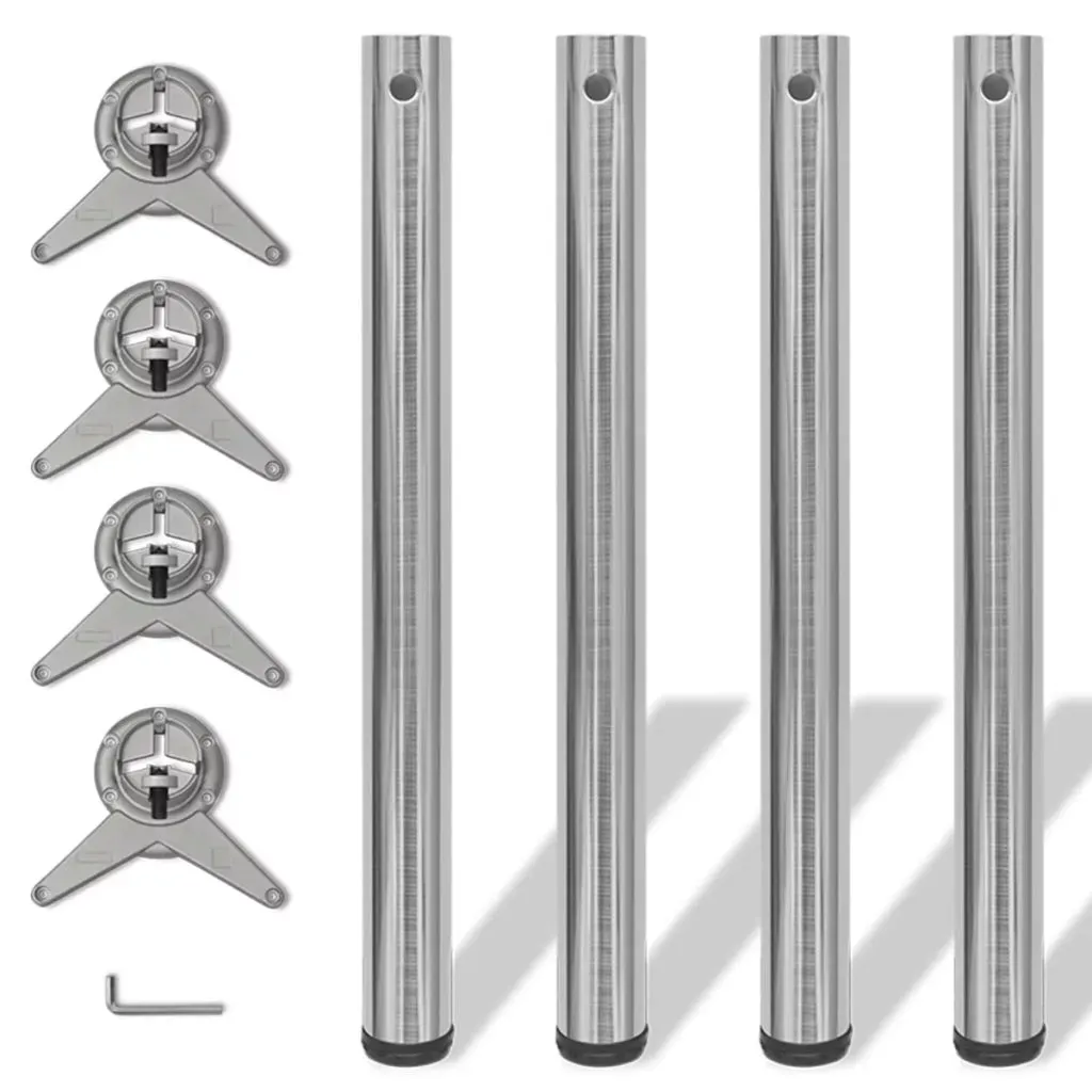 242136-4-height-adjustable-table-legs-brushed-nickel-710-mm