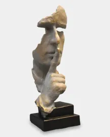 cisza-nowoczesna-figura-dekoracyjna-szaro-zlota