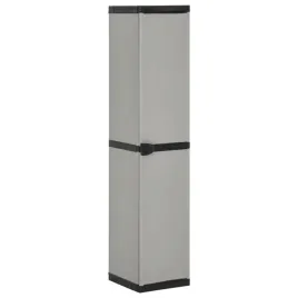 szafa-ogrodowa-z-3-polkami-szaro-czarna-34x40x168-cm