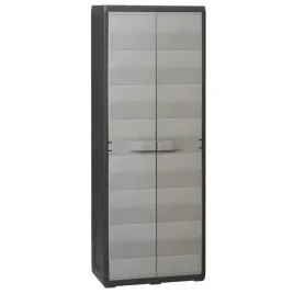 szafa-ogrodowa-z-3-polkami-czarno-szara