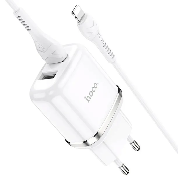 hoco-n4-aspiring-network-charger-lightning-cable-white-stan-nowy