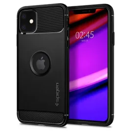 spigen-rugged-armor-iphone-11-matte-black