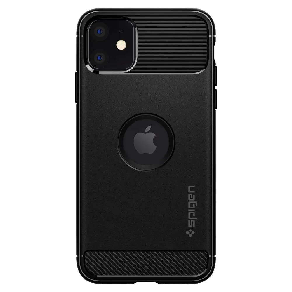 spigen-rugged-armor-iphone-11-matte-black
