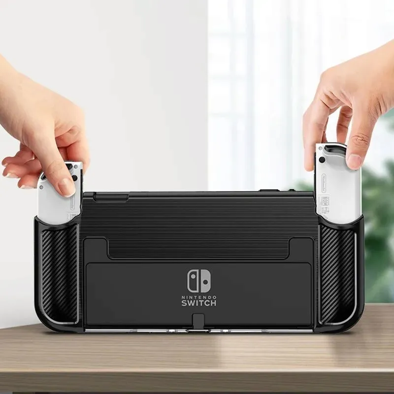 tech-protect-tpucarbon-nintendo-switch-oled-black