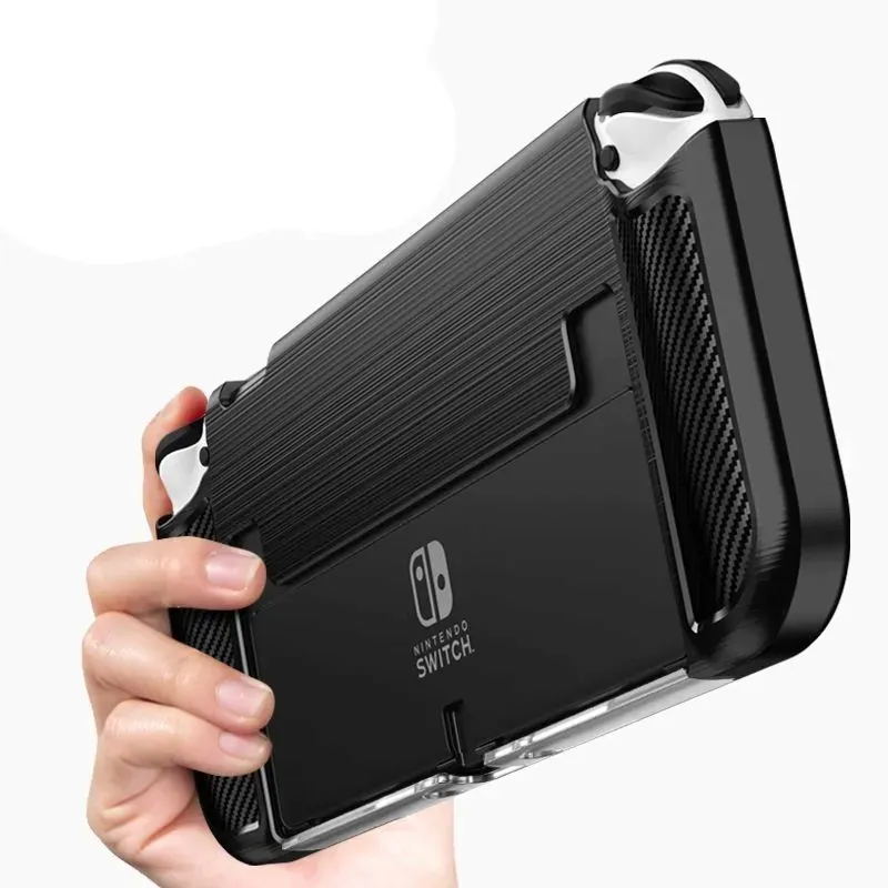 tech-protect-tpucarbon-nintendo-switch-oled-black