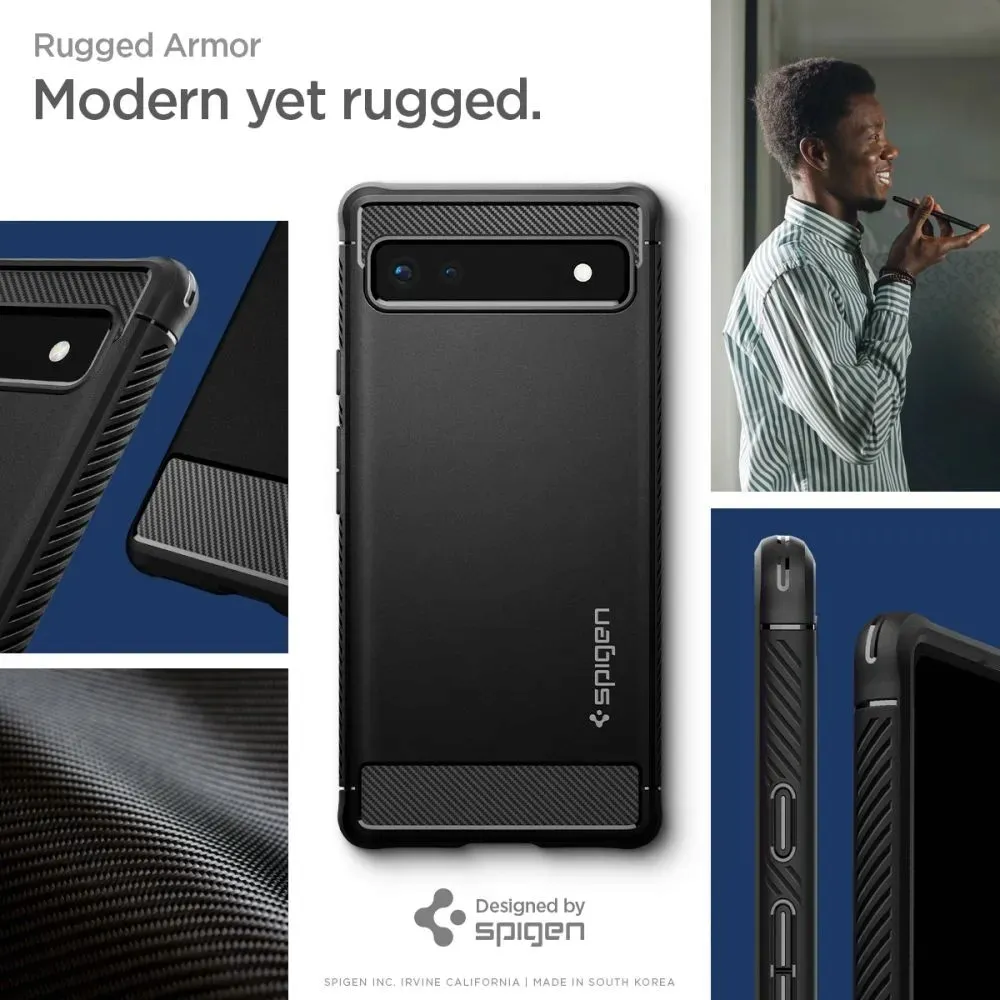 spigen-rugged-armor-google-pixel-6a-matte-black