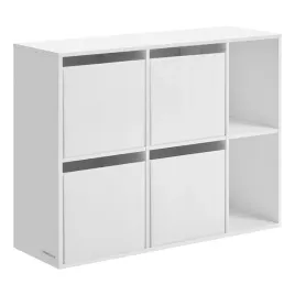 bialy-regal-na-ksiazki-z-4-pudelkami-62x83x27cm-6-polek-drewniany-otwarty