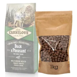 carnilove-duckandpheasant-for-adult-1kg-karma-sucha-dla-psa-kaczka-rozwazana