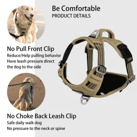 funfox-szelki-dla-srednich-psow-regulowane-bez-ciagniecia-brazowe-m