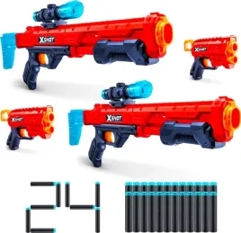 pistolet-miotacz-zuru-x-shot-duzy-zestaw-4miotacze-24-strzalki-prezent