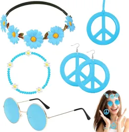 5-czesciowy-zestaw-hipisowskich-akcesoriow-vintage-akcesoria-lata-70-80