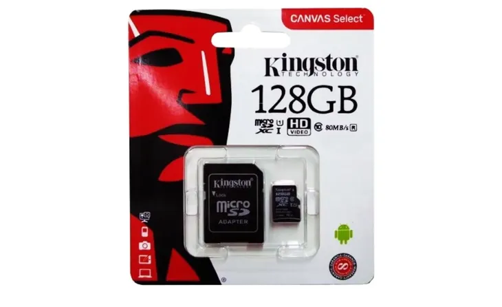 KARTA PAMIĘCI MICRO SD KINGSTON 128GB + ADAPTER