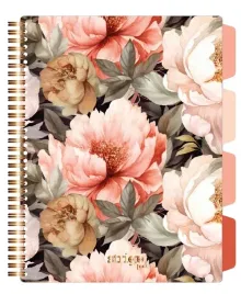 strigo-project-book-kwiaty-b5-kratka-pastelowy-bezowy-100k-80g