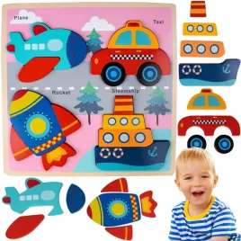 ukladanka-drewniana-pojazdy-auta-dopasowanie