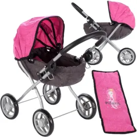 wozek-dla-lalek-gleboki-gondola-ksiezniczka-rozowy