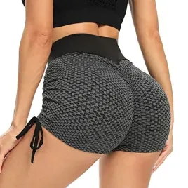shorty-spodenki-sportowe-wysoki-stan-karbowane-s