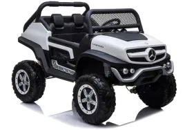 auto-na-akumulator-mercedes-unimog-bialy