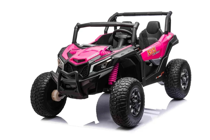 Auto na akumulator Quad Buggy UTV X3 Off-Road 4 x 200 W 24V Różowy
