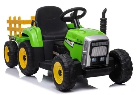 Traktor na akumulator z Przyczepką Pilot 137cm 12V Miękkie koła EVA
