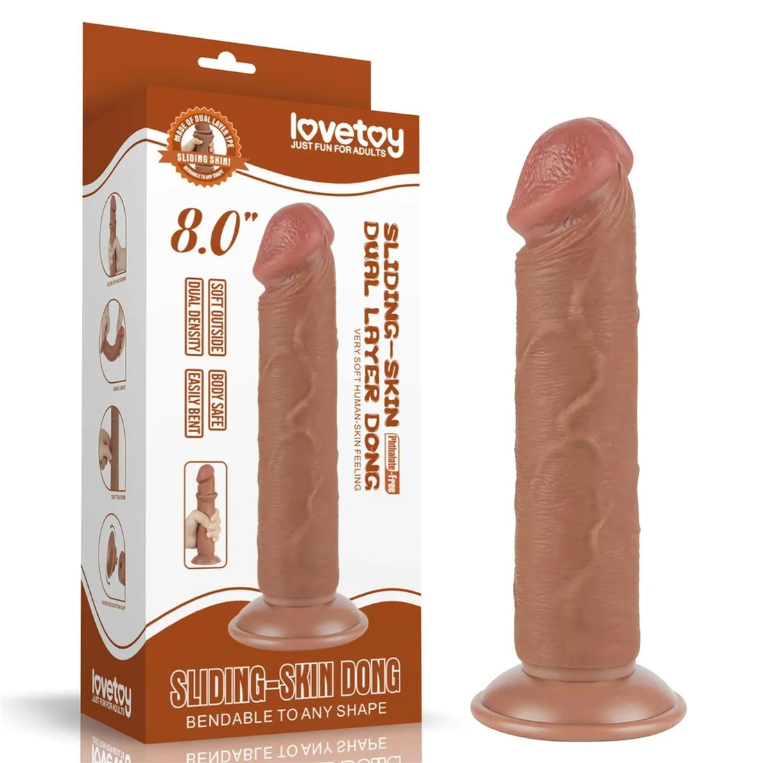dildo-z-przyssawka-sliding-skin-dual-layer-brown-lovetoy-203-cm