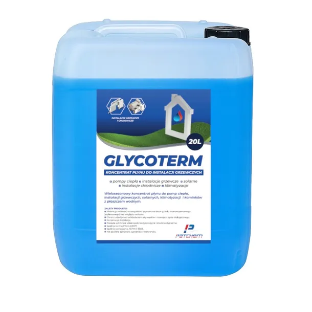 GLIKOL DO INSTALACJI GRZEWCZYCH GLIKOL ETYLENOWY KONCENTRAT 20L -80°C