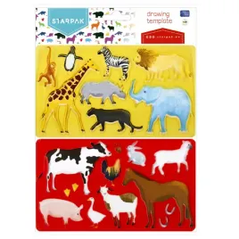 starpak-szablon-plastikowy-zwierzeta