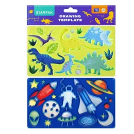 starpak-szablon-plastikowy-kosmos-dino