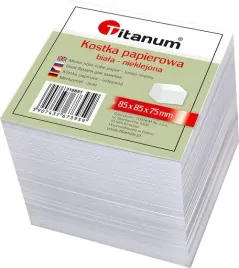 titanum-notes-kostka-papierowa-biala-nieklejona-kwadrat-85x85