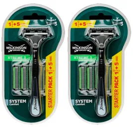2x-wilkinson-xtreme-3-maszynka-do-golenia-meska-10-wkladow-zestaw