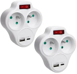 rozgaleznik-gniazdo-2-gniazdka-ladowarka-usb-z-wylacznikiem-zestaw-2-sztuk
